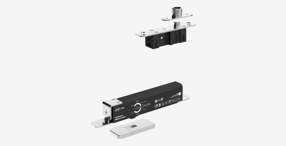 Zawias pivotowy hydrauliczny JNF 100 PLUS PROFILE do drzwi ramowych